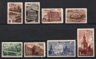 1946 Moscow Scenes, Soviet Union, USSR (Full Set, MNH)