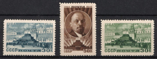 1947 23rd Anniversary of the Lenins Death, Soviet Union, USSR (Full Set, MNH)