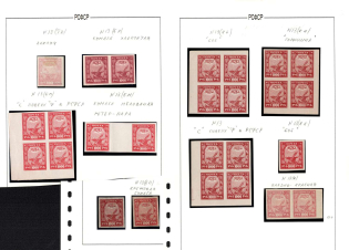 1921 RSFSR, Russia, Stock of Stamps