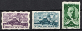 1948 24th Anniversary of the Lenin's Death, Soviet Union, USSR (Full Set, MNH)