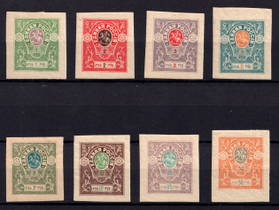 Denikin Army, Unofficial Issue, Russia, Civil War (Rosettes, Full Set, CV $80)