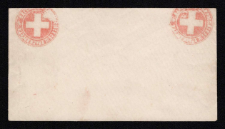 1882 Odessa, Red Cross, Russian Empire Local Cover, Russia (Watermark \\\, White Paper)