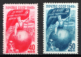 1949 The Defense of the World Peace, Soviet Union, USSR (Full Set, MNH)