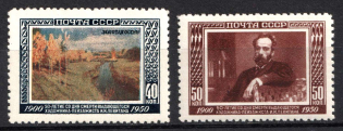 1950 50th Anniversary of the Death of Levitan, Soviet Union, USSR (Full Set, MNH)