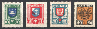 1936 Estonia (Mi. 109-112, Full Set, CV $90)