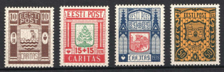 1938 Estonia (Mi. 131-134, Full Set, CV $50, MNH)