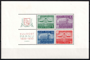 1939 Estonia, Souvenir Sheet (Mi. Bl. 4, CV $50)