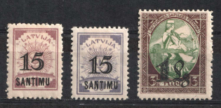1927 Latvia (Mi. 114-116, Full Set, CV $40)