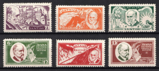 1930 Latvia (Mi. 153A - 158A, Full Set, CV $120, MNH)