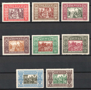 1932 Lithuania (Mi. 332A-339A, CV $40)