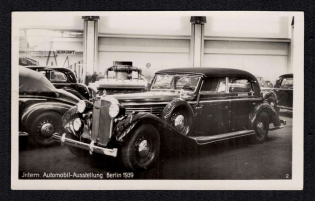 1939 (3 March) 'International Automobile and Motorbike Exhibition in Berlin', German Propaganda Postcard
