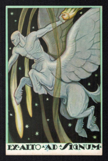 'Ex Alto ad Signum. Bomber Aviation Center', Italy Propaganda Postcard (Special Cancellation)