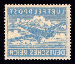 1942-43 Military Mail Fieldpost Feldpost, Germany Airmail (Mi. 1 A, Full OFFSET, Full Set, MNH)