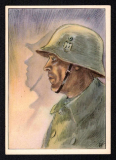 'Wehrmacht', WWII German Propaganda, Postcard, Author H. W. Gipser