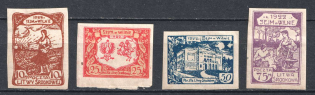 1922 Central Lithuania (Mi. 44B-47B, Full Set, CV $50)