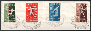 1938 Lithuania (Mi. 421-424, Full Set, Canceled, CV $80)