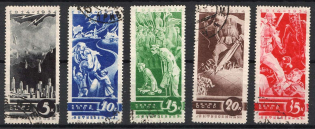 1935 Anti - War Propaganda, Soviet Union, USSR (Full Set, Canceled)