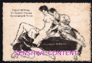 'The Corruptors of Europe', WWII Italy, Anti-Facism Propaganda, Hitler Caricature, Postcard, Mint