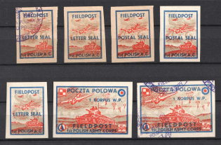 1942 Poland WWII, Field Post, First Polish Army Corp
