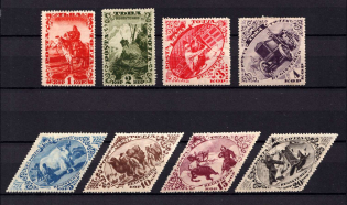 1934 Tannu Tuva, Russia (Mi. 41 A - 48 A, Full Set, CV $30)