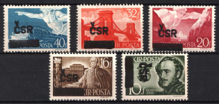 1945 Czechoslovakia, Local Revolutionary Overprints 'CSR'