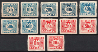 1939-43 Slovakia (Mi. 1 - 12, Full Set, CV $160)