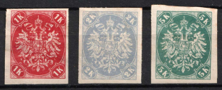 1900-01 Bosnia and Herzegovina (Mi. 21 U - 23 U, Full Set)