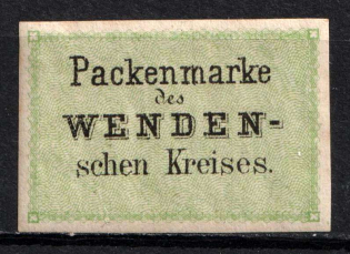 1880 4k Wenden, Livonia, Russian Empire, Russia (Kr. 3 ND I, Sc. L3, Light Green, Official Reprint, CV $50, MNH)