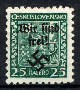 1938 25h Occupation of Rumburg, Sudetenland, Germany (Mi. 4, Signed, CV $50)