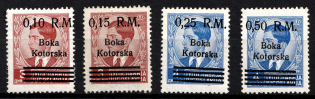 1944 Kotor, German Occupation of Bay of Montenegro (Mi. 7 - 10, Full Set, CV $160)