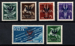 1944 Ljubljana, German Occupation, Germany (Mi. 33 - 38, Full Set, CV $250)