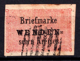 1863 2k Wenden, Livonia, Russian Empire, Russia (Kr. 2, Sc. L2, Canceled by handstamp, CV $400)