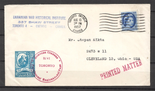 1957 Ukrainian National Council for Stepan Kikta Cover Toronto - Cleveland