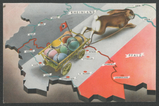 1934 (31 March) 'Saar Voting', Third Reich, Germany, Postcard from Saarbrucken to Darmstadt