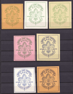 Ontario, Canada, Scouts, Scouting, Scout Movement, Cinderellas, Non-Postal Stamps