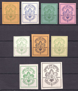 Ontario, Canada, Scouts, Scouting, Scout Movement, Cinderellas, Non-Postal Stamps