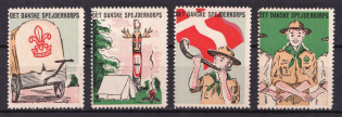 Denmark, Scouts, Scouting, Scout Movement, Cinderellas, Non-Postal Stamps