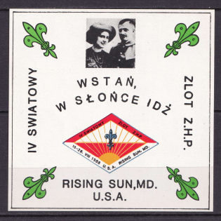 1988 United States, Scouts, Souvenir Sheet, Scouting, Scout Movement, Cinderellas, Non-Postal Stamps