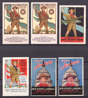 United States, Scouts, Scouting, Scout Movement, Stock of Cinderellas, Non-Postal Stamps