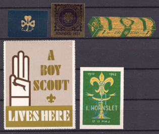 Scouts, Scouting, Scout Movement, Stock of Cinderellas, Non-Postal Stamps
