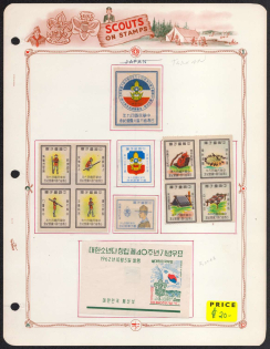 Taiwan, South Korea, Scouts, Scouting, Scout Movement, Cinderellas, Non-Postal Stamps
