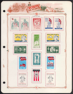 Latvia, Scouts, Scouting, Scout Movement, Stock of Cinderellas, Non-Postal Stamps