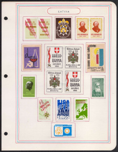 Latvia, Scouts, Scouting, Scout Movement, Stock of Cinderellas, Non-Postal Stamps
