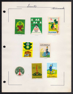 Denmark, Scouts, Scouting, Scout Movement, Stock of Cinderellas, Non-Postal Stamps