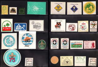 Scouts, Scouting, Scout Movement, Collection of Cinderellas, Non-Postal Stamps