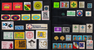 Scouts, Scouting, Scout Movement, Collection of Cinderellas, Non-Postal Stamps