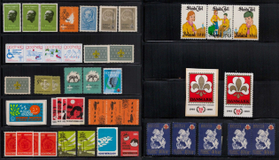 Scouts, Scouting, Scout Movement, Collection of Cinderellas, Non-Postal Stamps