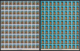 Scouts, Sheets, Scouting, Scout Movement, Collection of Cinderellas, Non-Postal Stamps