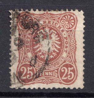 1880 25pf German Empire, Germany (Mi. 43, Canceled)