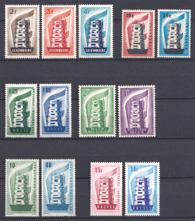 1956 Europa CEPT (Full Sets, CV $900, MNH)